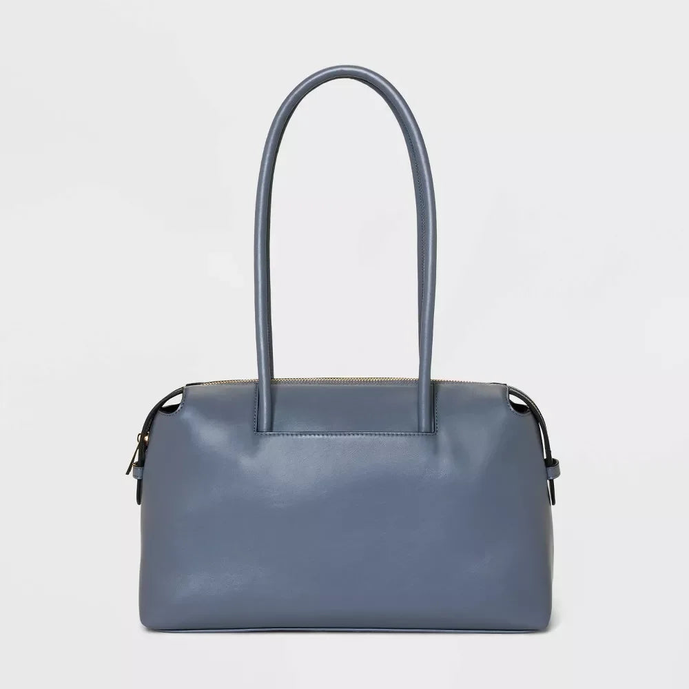 Shoulder New Bowler Handbag A - West East Day Gray
