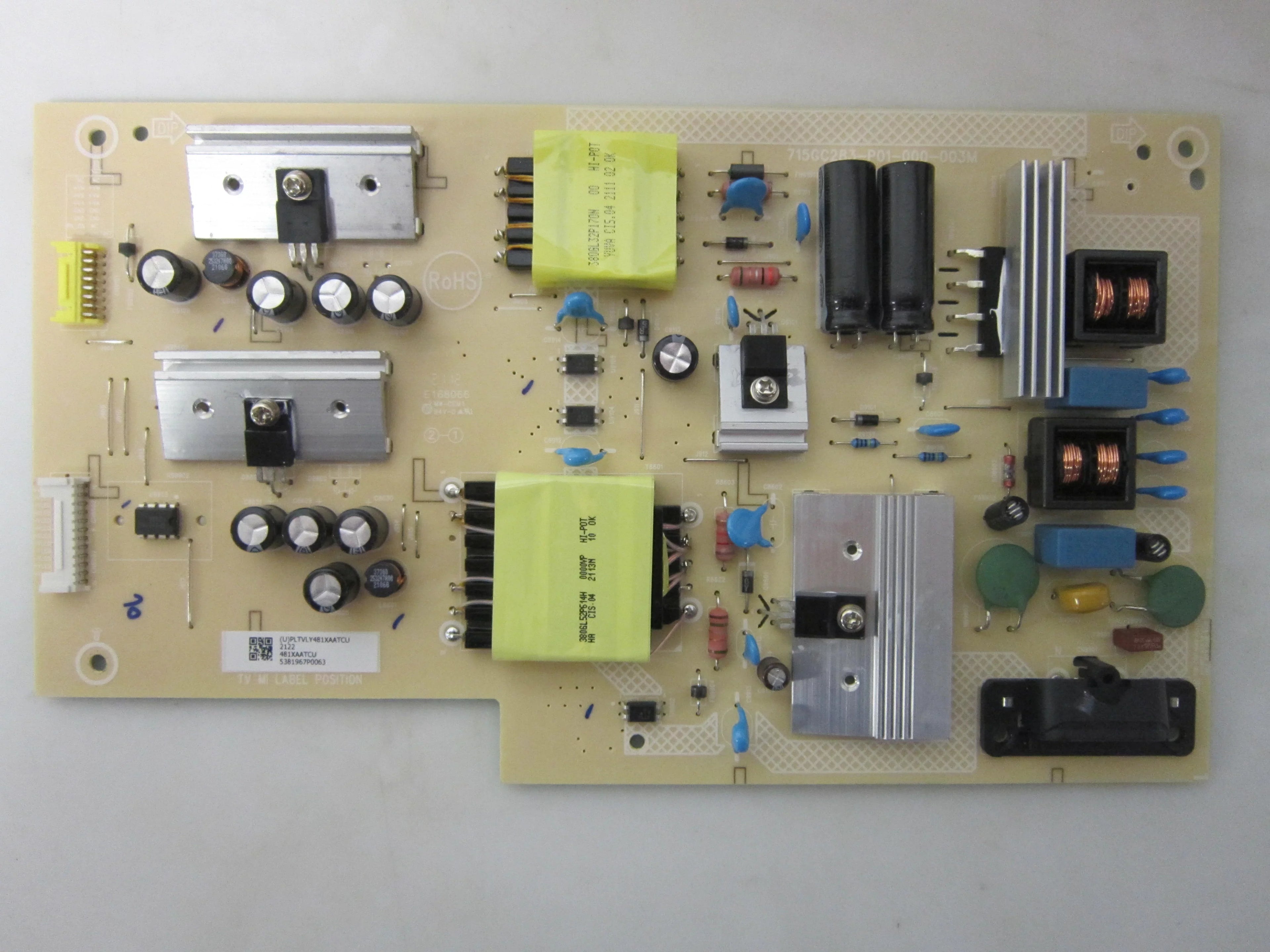 PLTVLY481XAATCU Power Vizio (715GC283-P01-000-003M) V505-J01 Board