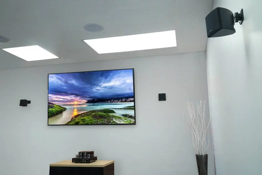 Mount Swivel Speakers Wall 70v Commercial 4 Cube Rockville Restaurant 3.5" White