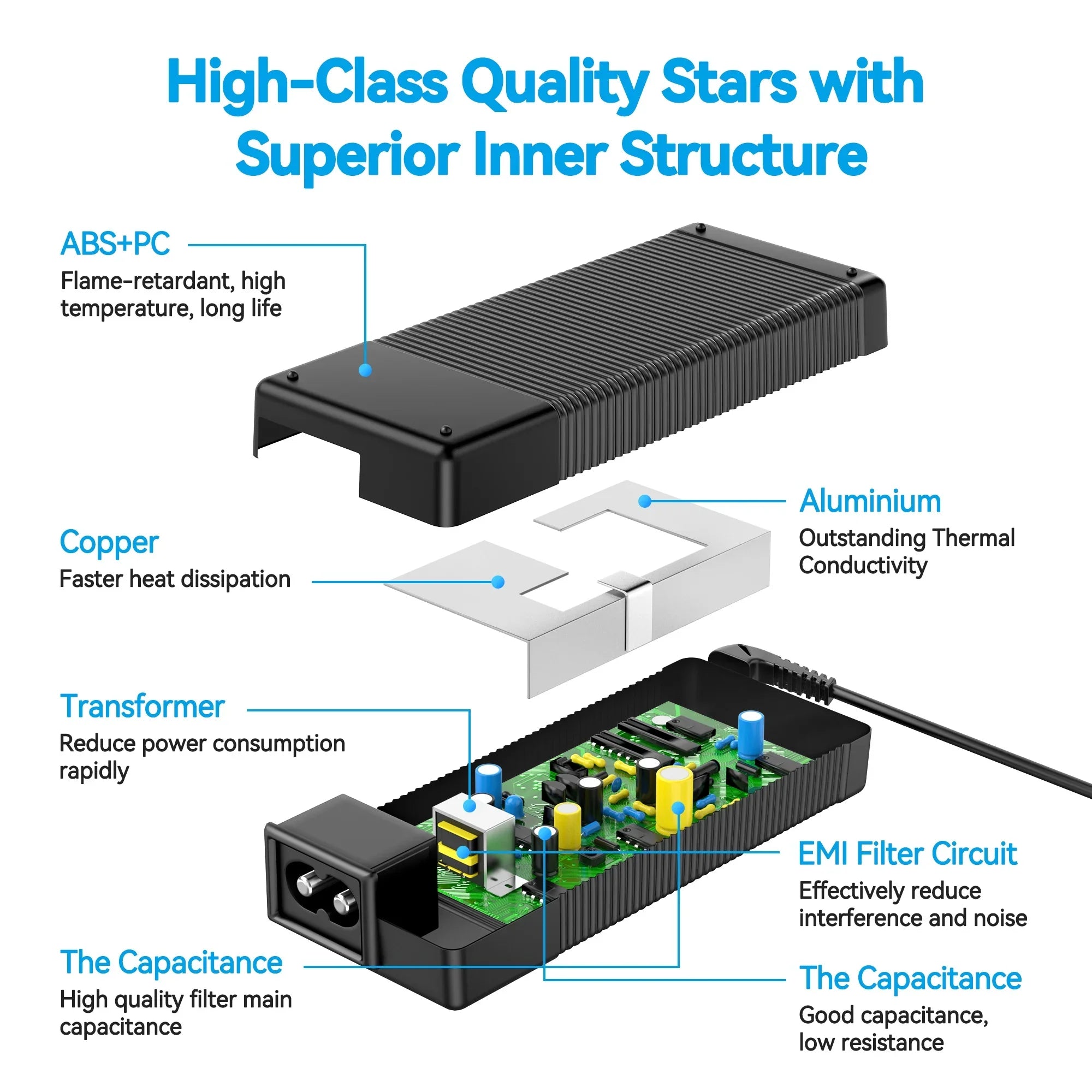 OD: G3 Cord Charegr Plug Plug ProBook PSU For 430 4.5mm HP Black Power Tip. AC G1 440 Not 450 G2 Charger 7.4mm OD: Adapter Supply Battery DC (Note: Blue With 470 PGENDAR Laptop Tip.)