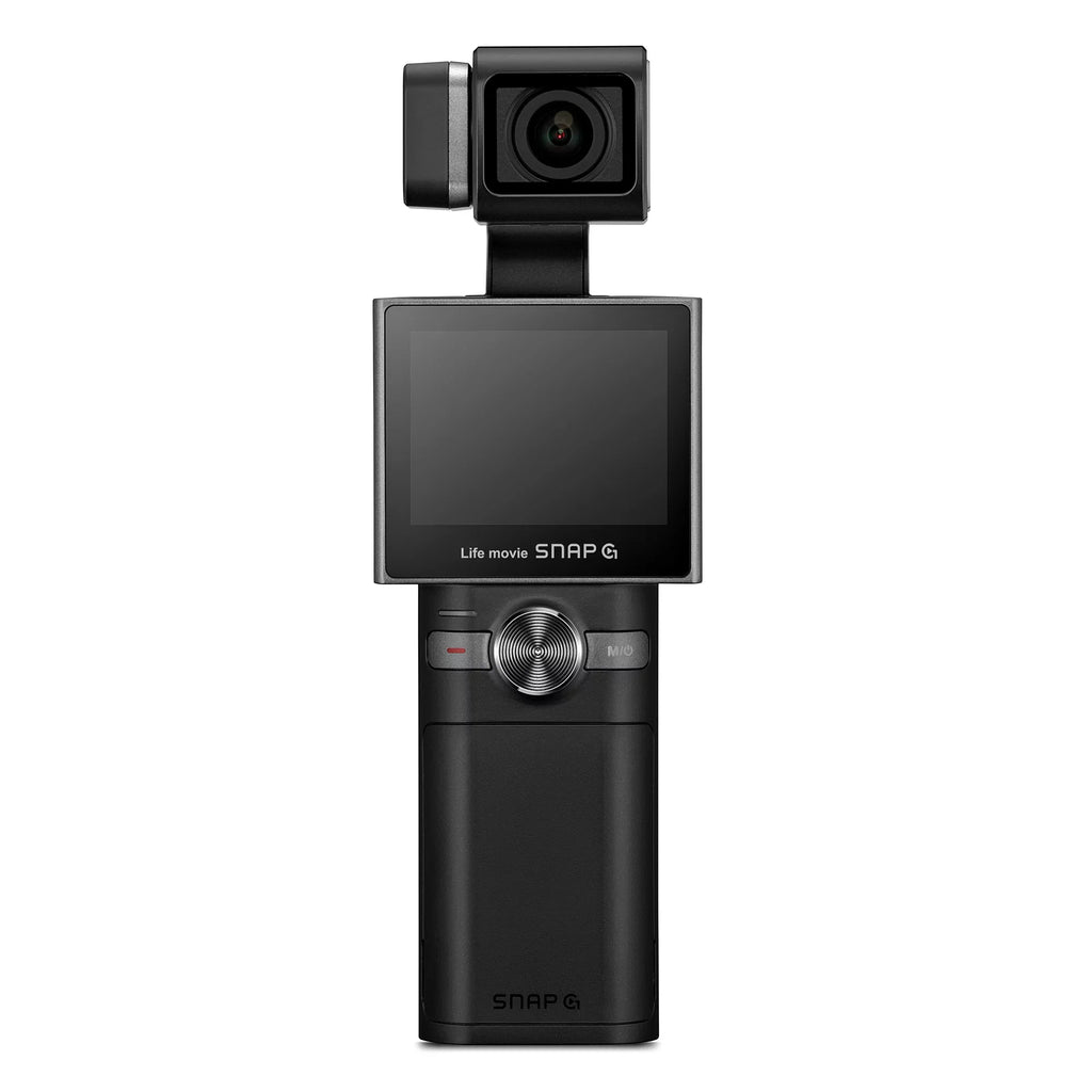 3-Axis Angle Vlog Replaceable 4K ID Track Camera Wide Gimbal Battery Handheld Touchscreen SNAP-G Live AI 133.9° Battery Face Creator Video 2" Influencer LCD Package Stream Thinkware Stabilizer 60FPS