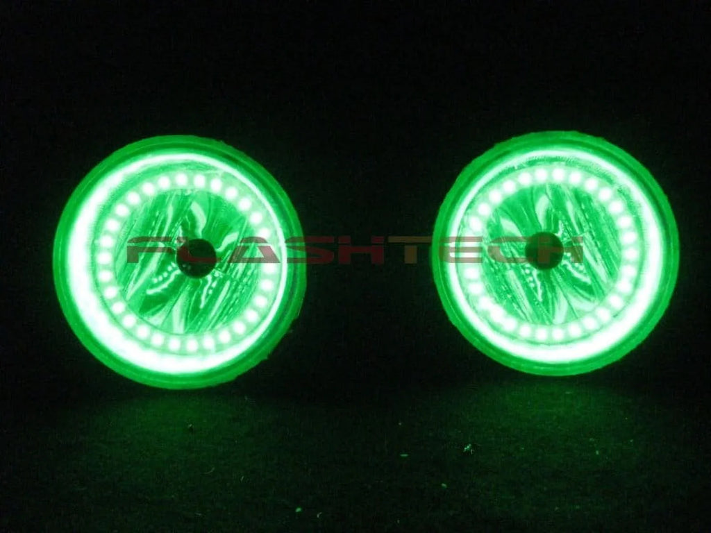 Kit V.3 with Halo for Change Multi Color Fusion RGB Remote Flashtech Wifi Caliber Fog Dodge Light Ring 07-12 Color LED