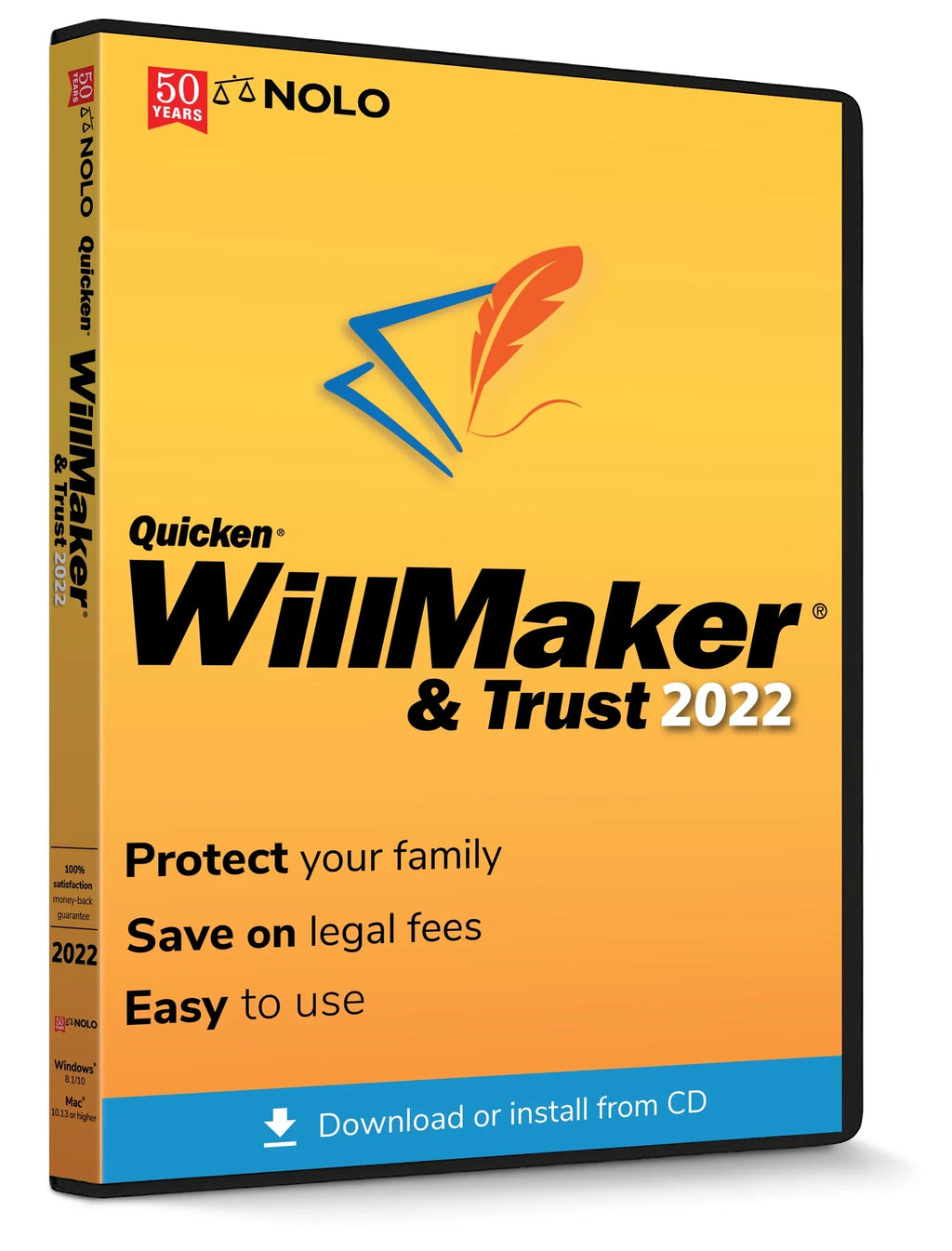 & Higher WillMaker or 2022 8.1/10 Operating or 10.13 Quicken System: OS Trust Windows Mac