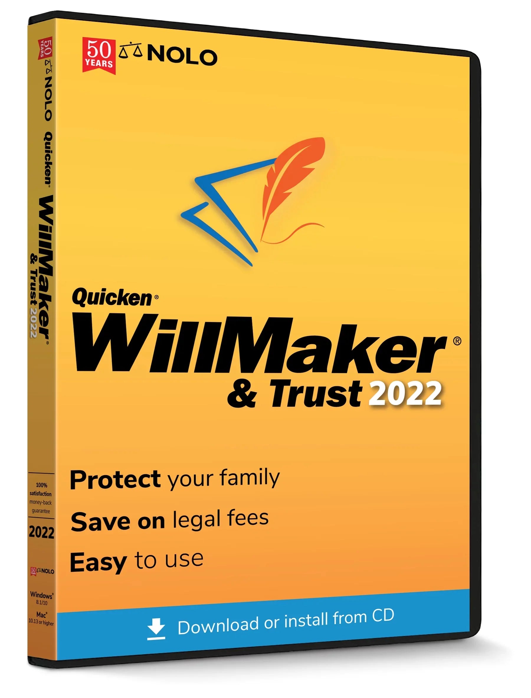 & Higher WillMaker or 2022 8.1/10 Operating or 10.13 Quicken System: OS Trust Windows Mac