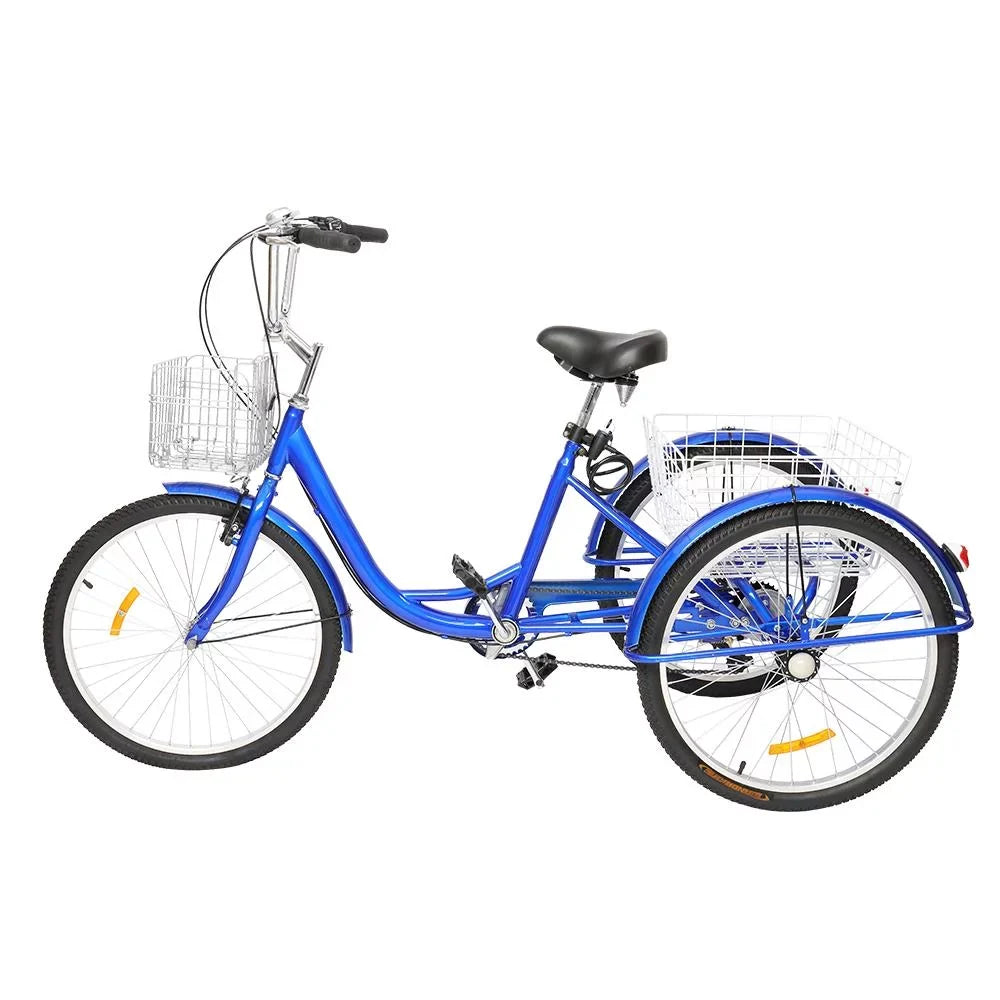 26-Inch Women's SalonMore Men's Bike, Wheel Blue Tricycle Adult