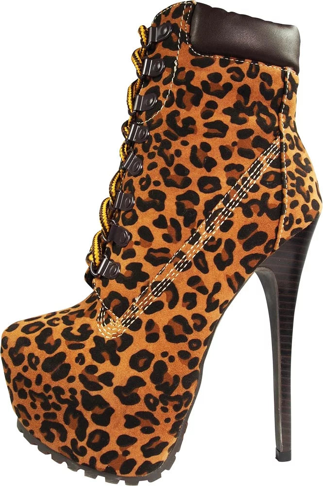Boots Breckelles Leopard 39221-6.5B(M)US Blazer-11 Women