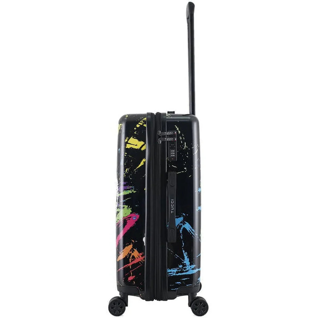 24" Art Suitcase Spray Luggage TUCCI Italy The In World Peace