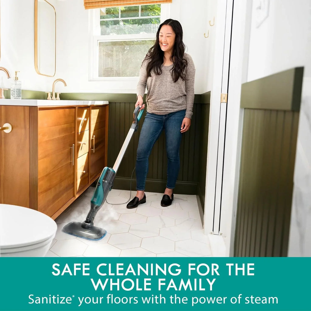 with 2pcs Modes and Mop Cleaner 2-in-1 SM2050 Hard Washable 2 Pads Steam Rugs Upholstery, Green Floor for Kenmore & Carpets,