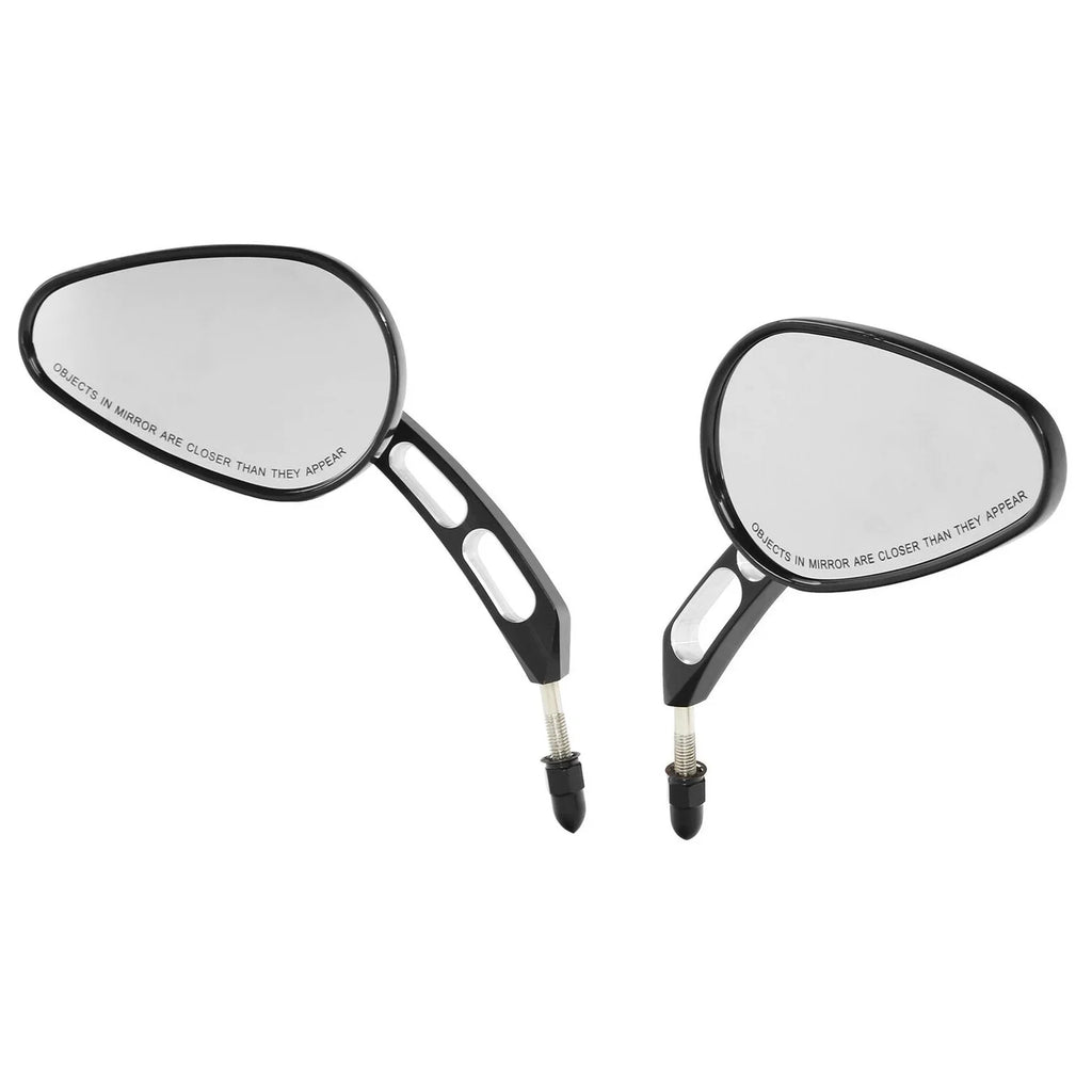 View 2005-2017 Deluxe 2016 Black Harley Softail Teledu Rear Fits Mirrors 8mm FLSTN Fits