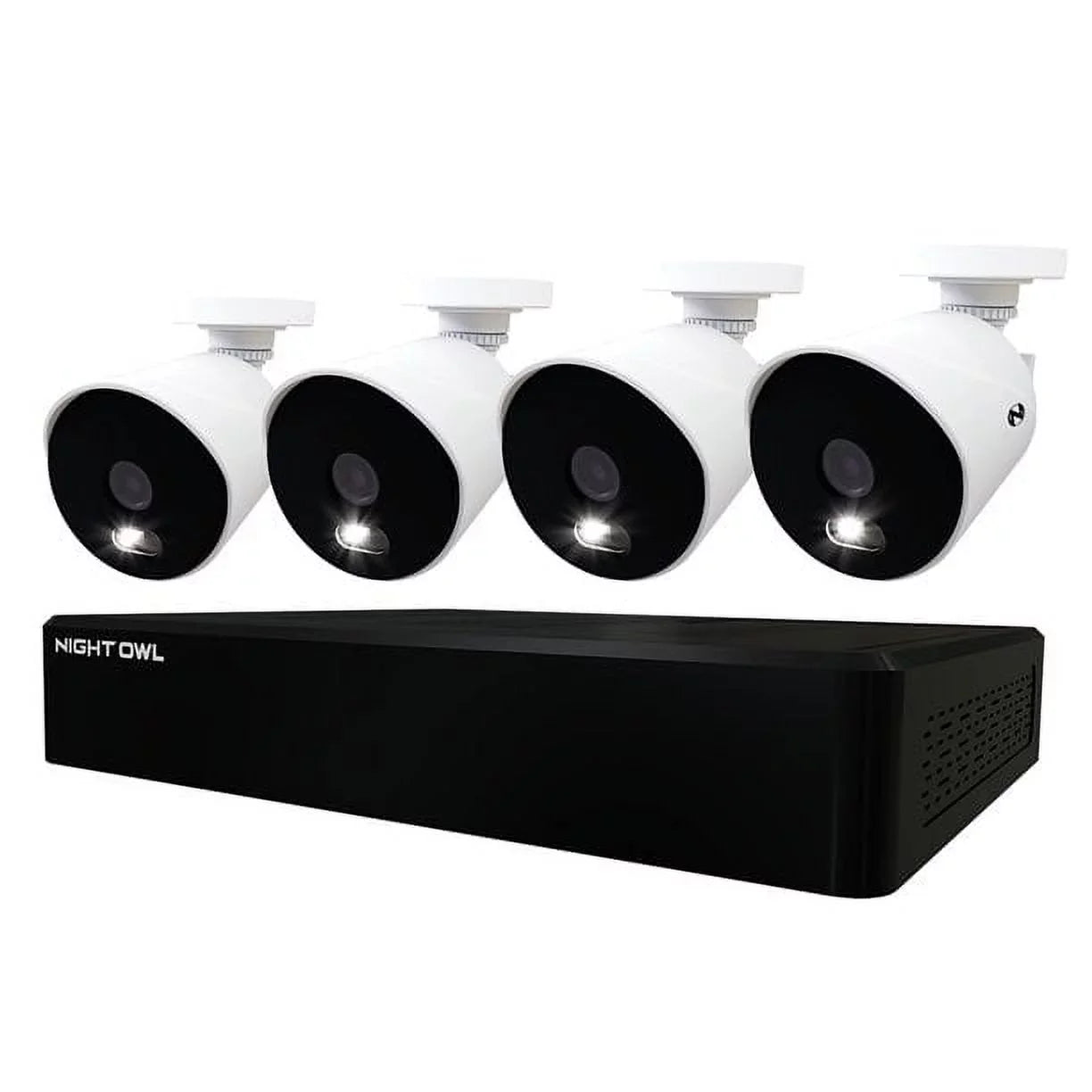 1TB System Indoor with Ultra 12 Channel Cameras Hard Spotlight HD with Surveillance Vision Drive, Night Owl exterior Bullet Night Cameras, 4 CCTV, DVR Wired Camera Security 4K