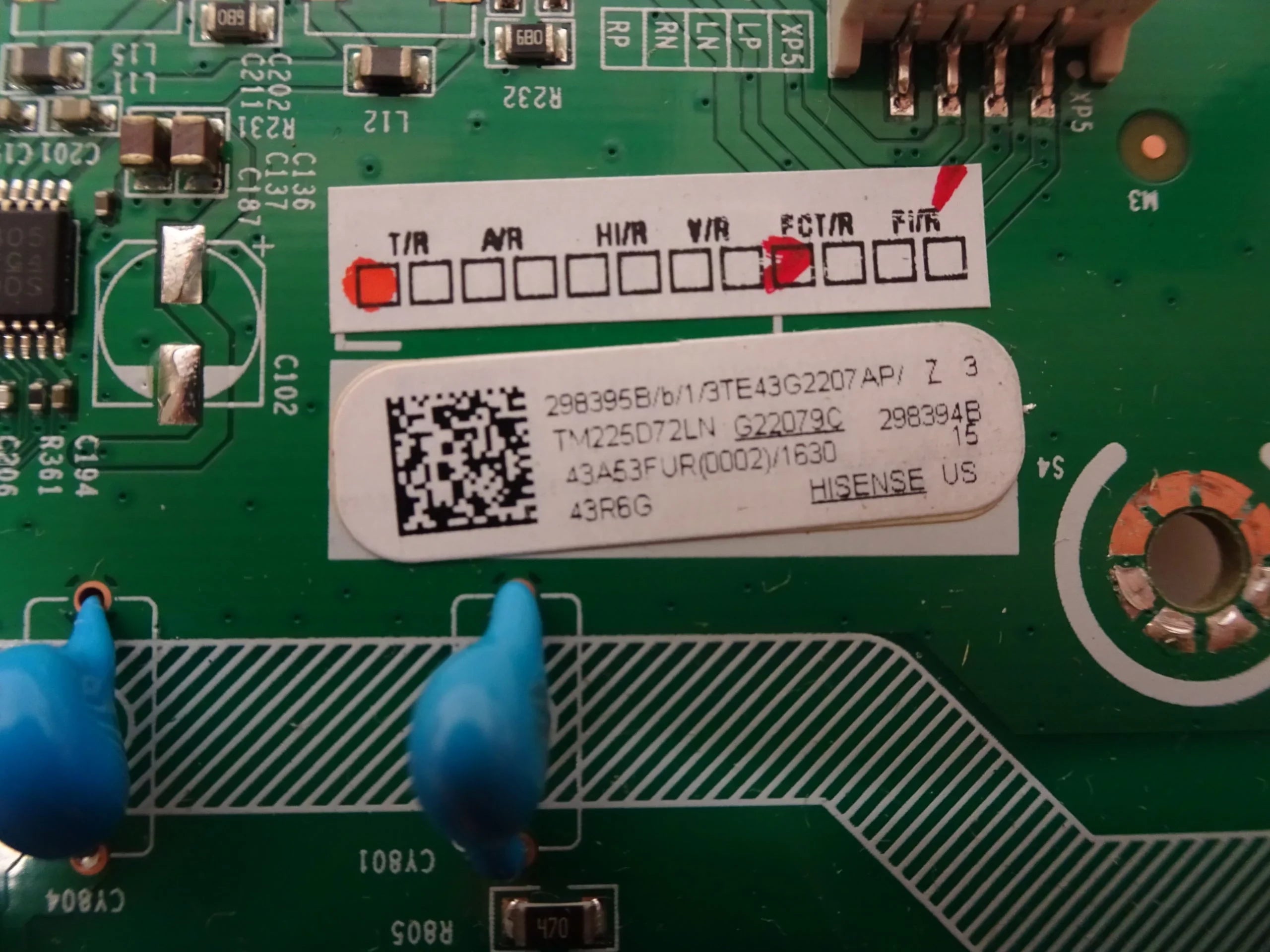 Hisense 298395B Board 43R6G Main