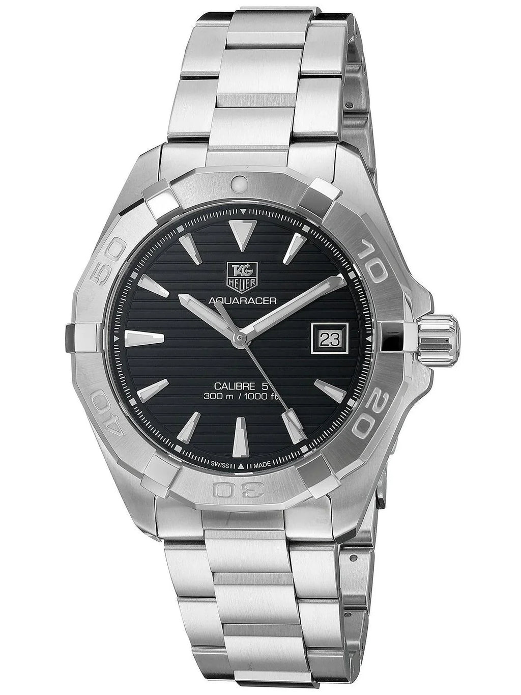 Case Analog WAY2110.BA0928 Watch Black Men's Steel & Bracelet Dial Automatic Heuer 40mm TAG