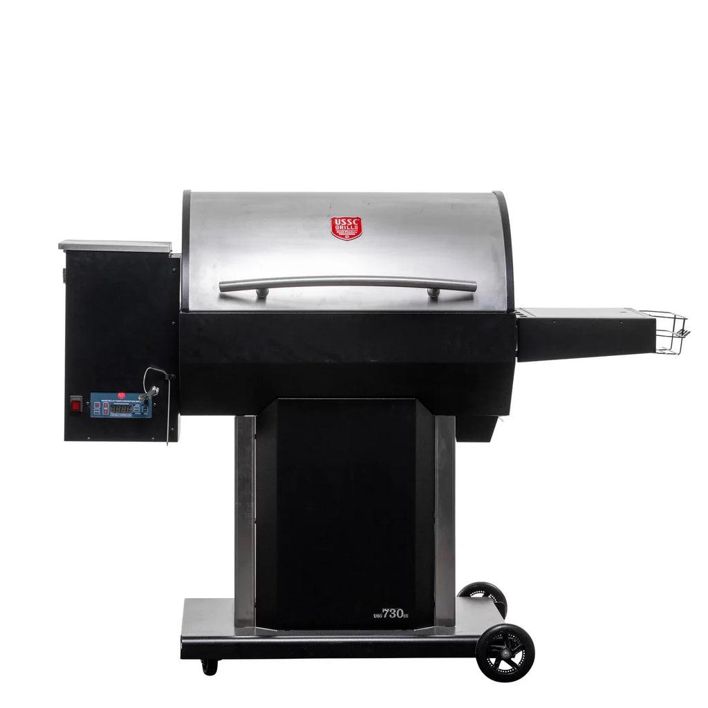 in. Wood sq Grill Stainless Steel USSC 730 Pellet Grills
