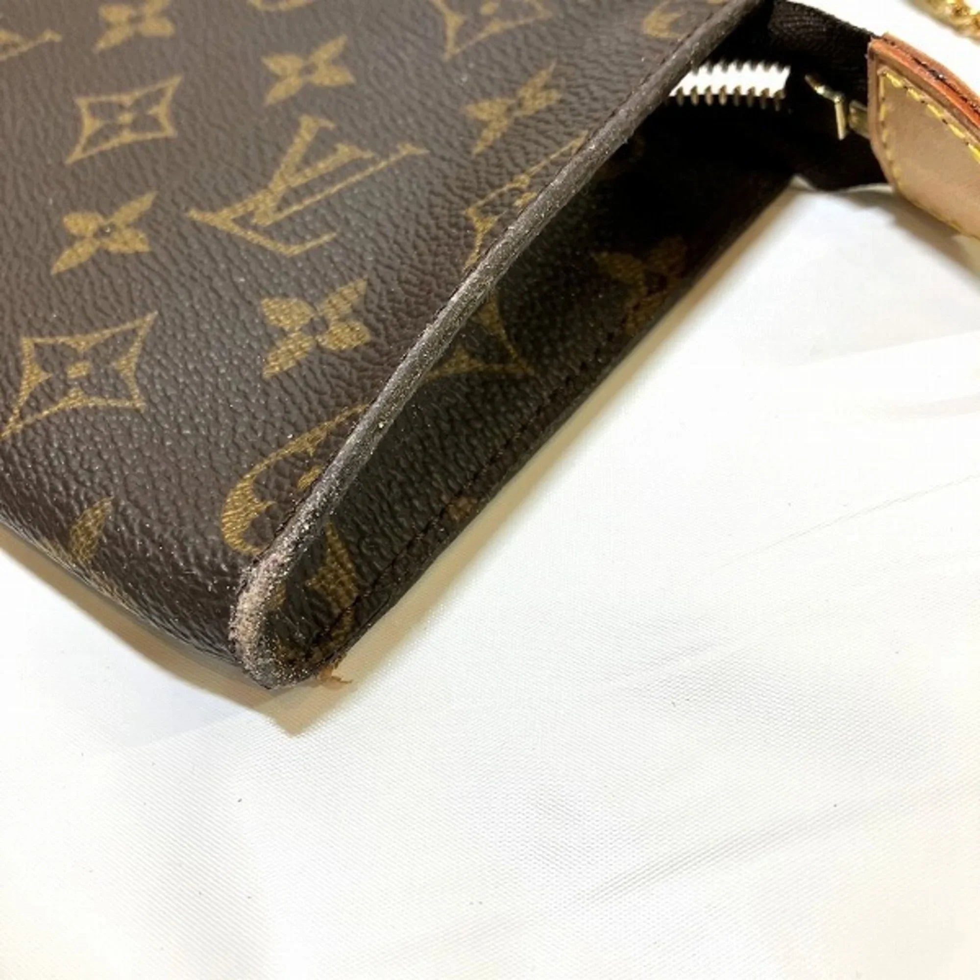 Petit Baguette PM Ladies Tote Bag with Monogram M42238 Pouch Shoulder (Fair) Pre-Owned