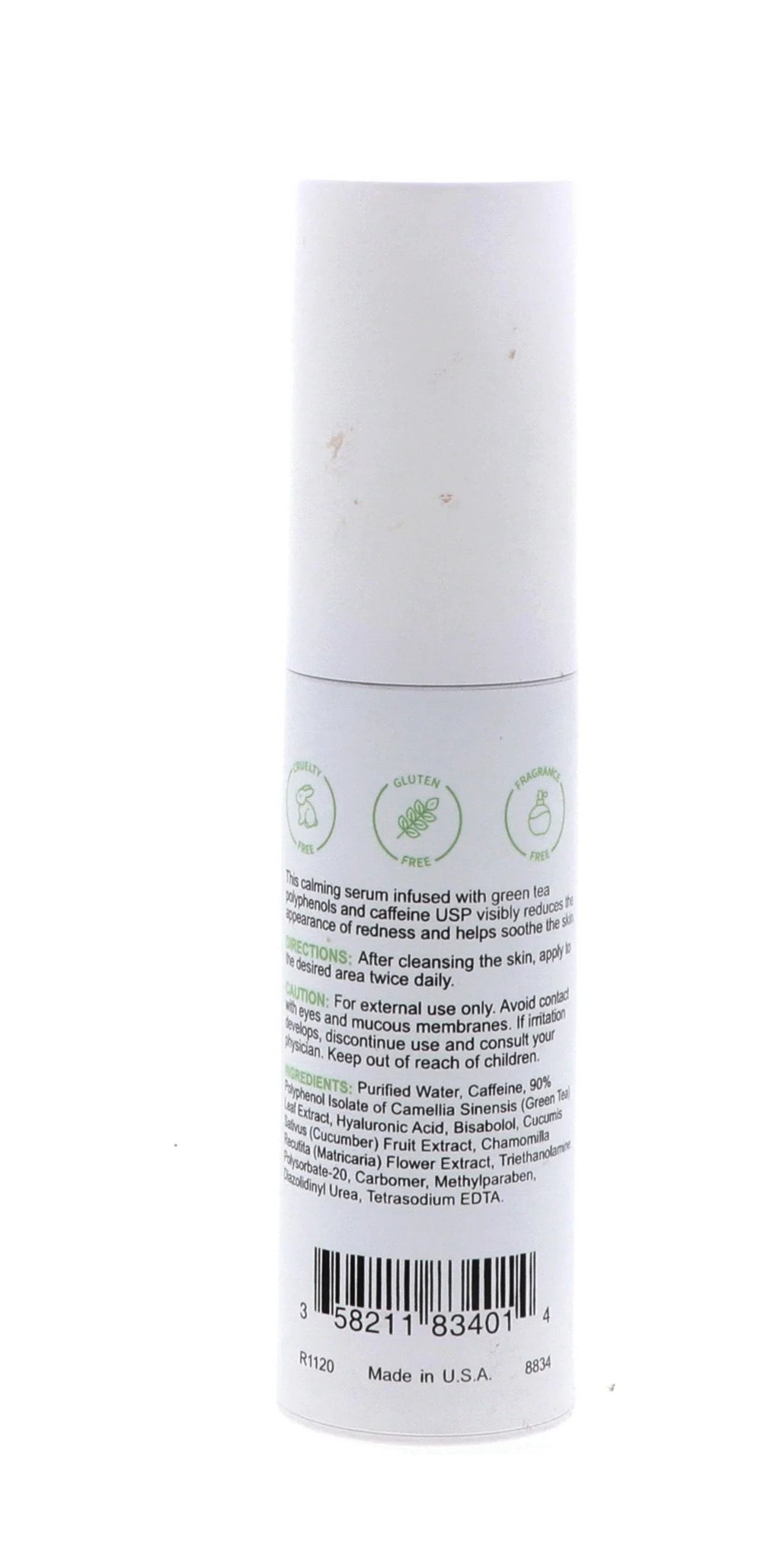 ml) fl Replenix Fragrance Calming Fortified , Caffeine Serum, Sensitive, Free oz (30 1