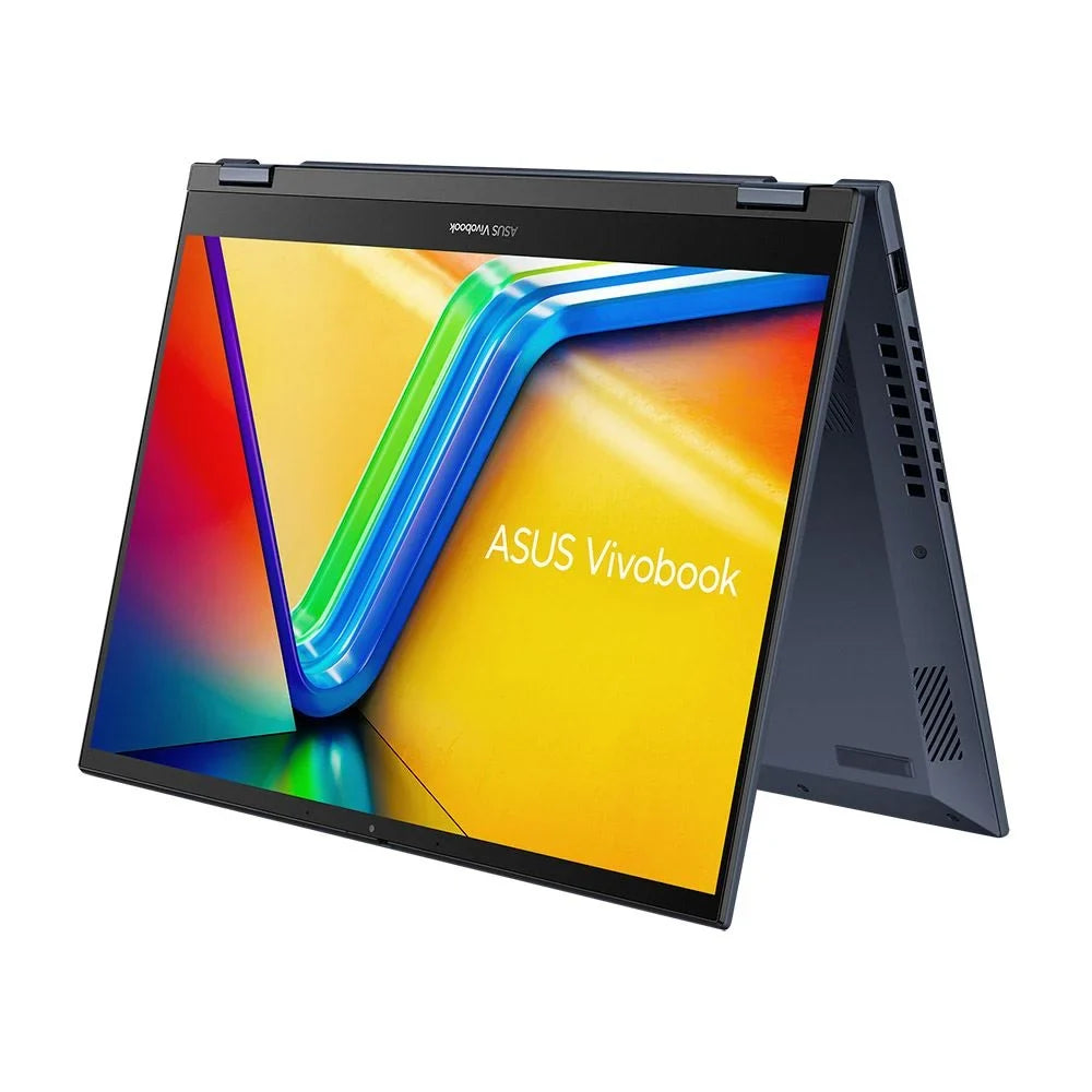 Laptop RAM Quiet Graphics 11 S Drive Vivobook BT WiFi Computer Gen 1220P Solid Home 256GB ASUS Blue DDR4 Windows i3 12th Flip 1.1GHz State Core 8GB Processor UHD 2-in-1 14" TP3402ZA-OS34T