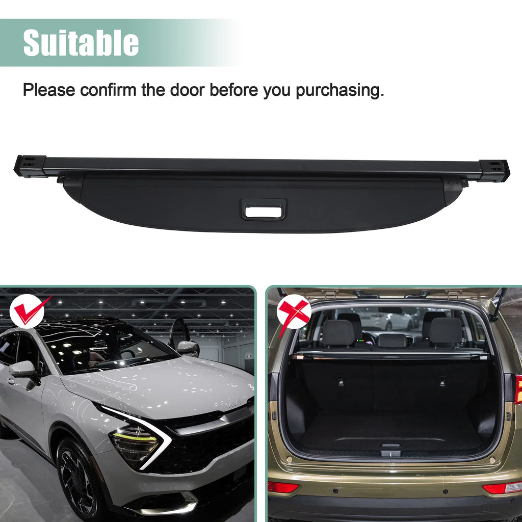 1 Security Cargo 2023 Retractable Kia Cover Bargains Unique Rear for Luggage Set Trunk Sportage Cover Privacy Cover
