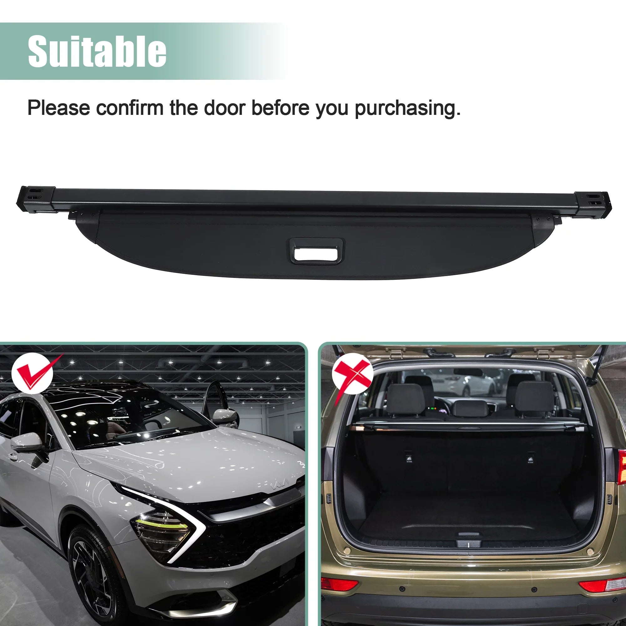 1 Security Cargo 2023 Retractable Kia Cover Bargains Unique Rear for Luggage Set Trunk Sportage Cover Privacy Cover