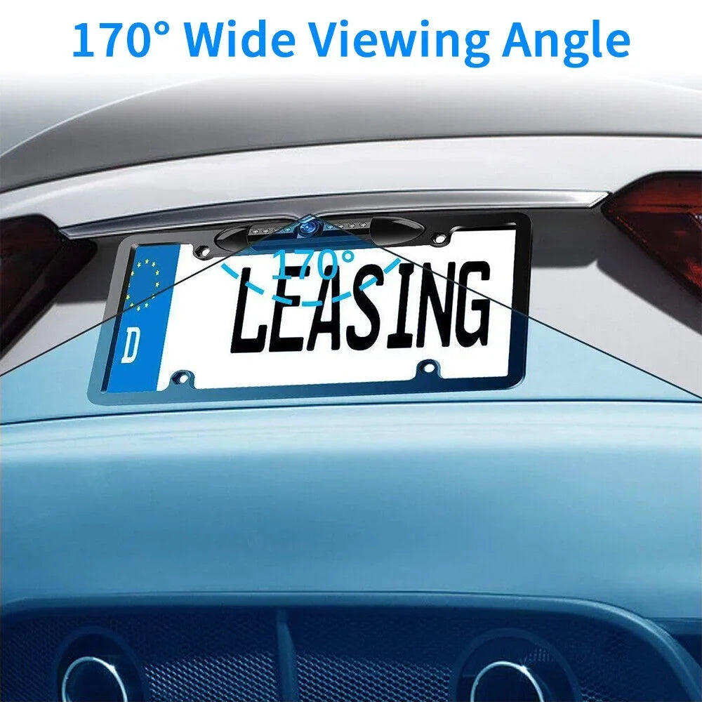 Vision Rear - - Cam for Wired Cars American KingFurt IP68 Backup Waterproof Camera 170° - Viewing Night Angle View Universal