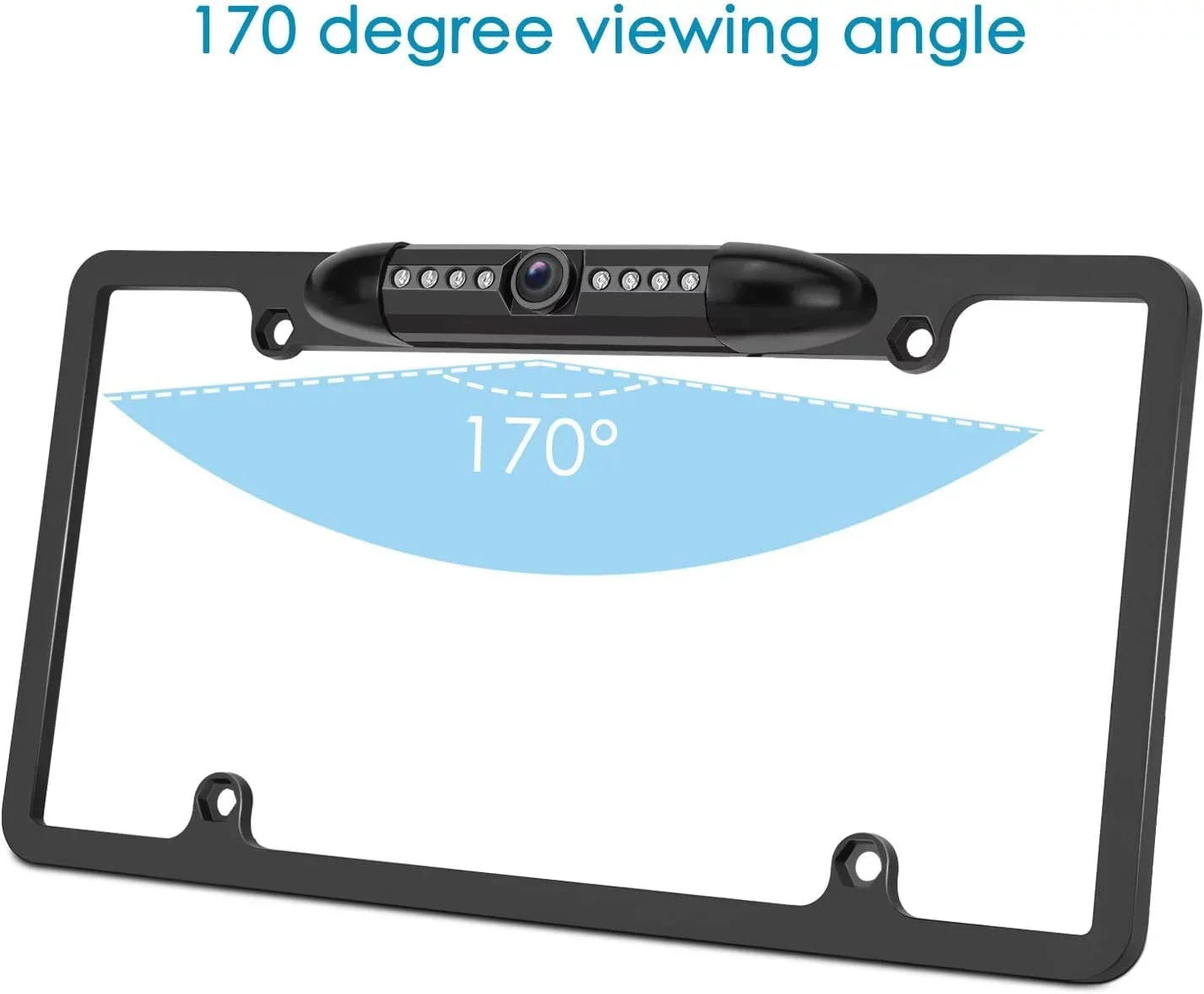 Plate Rearview Black ALPINE Camera Frame License X308U for Backup