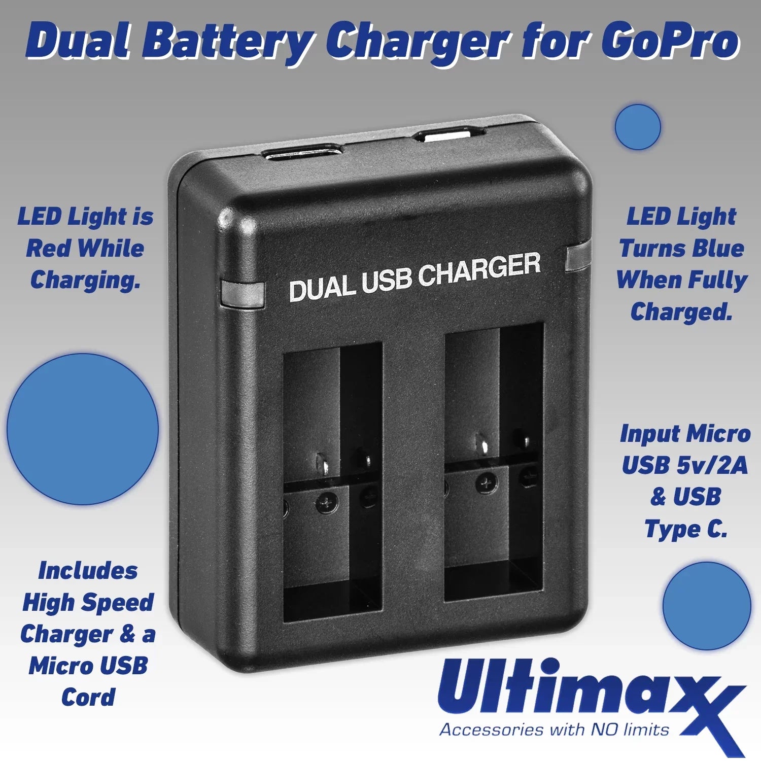 Batteries, More Light Much Accessory with 3x Dual Black with Resistant liquid Camera Bundle: Charger, Underwater USB GoPro 10) Deluxe LED Action & Bracket, Case, Replacement (Hero HERO10