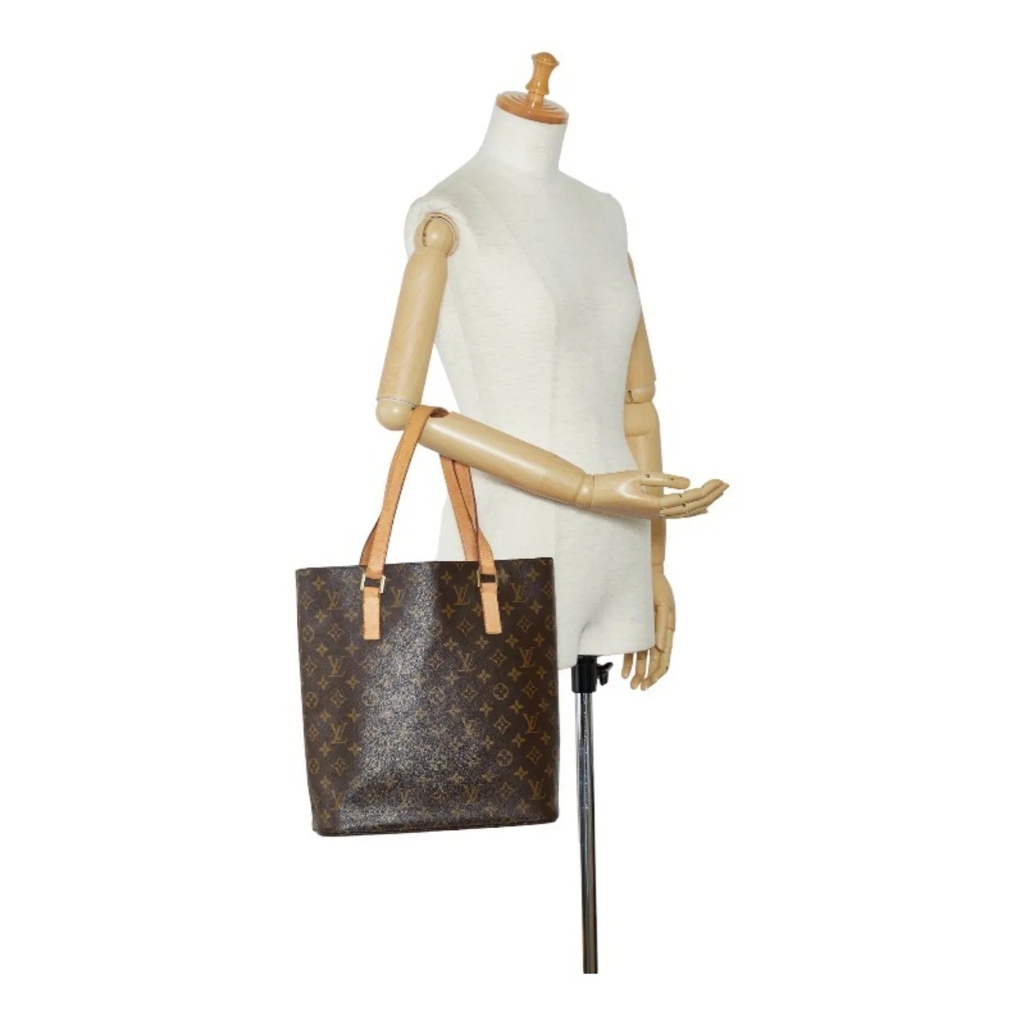 Bag PVC (Good) Brown Shoulder GM Vavin M51170 Women's Leather Tote Monogram Pre-Owned