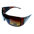 protection Brown Brown print & Lens Mi Tattoo Frame Amore Goggle-Sunglasses UV