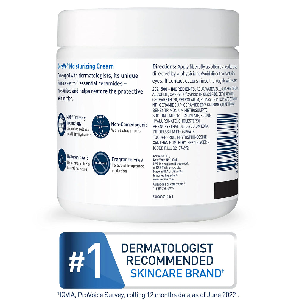 | Fragrance and Ounce | Moisturizing Cream Skin Hydrating | Free 19 Dry Cream Body Face | with Moisturizer Hyaluronic Moisturizer Acid CeraVe Body | Non-Comedogenic for Ceramides and