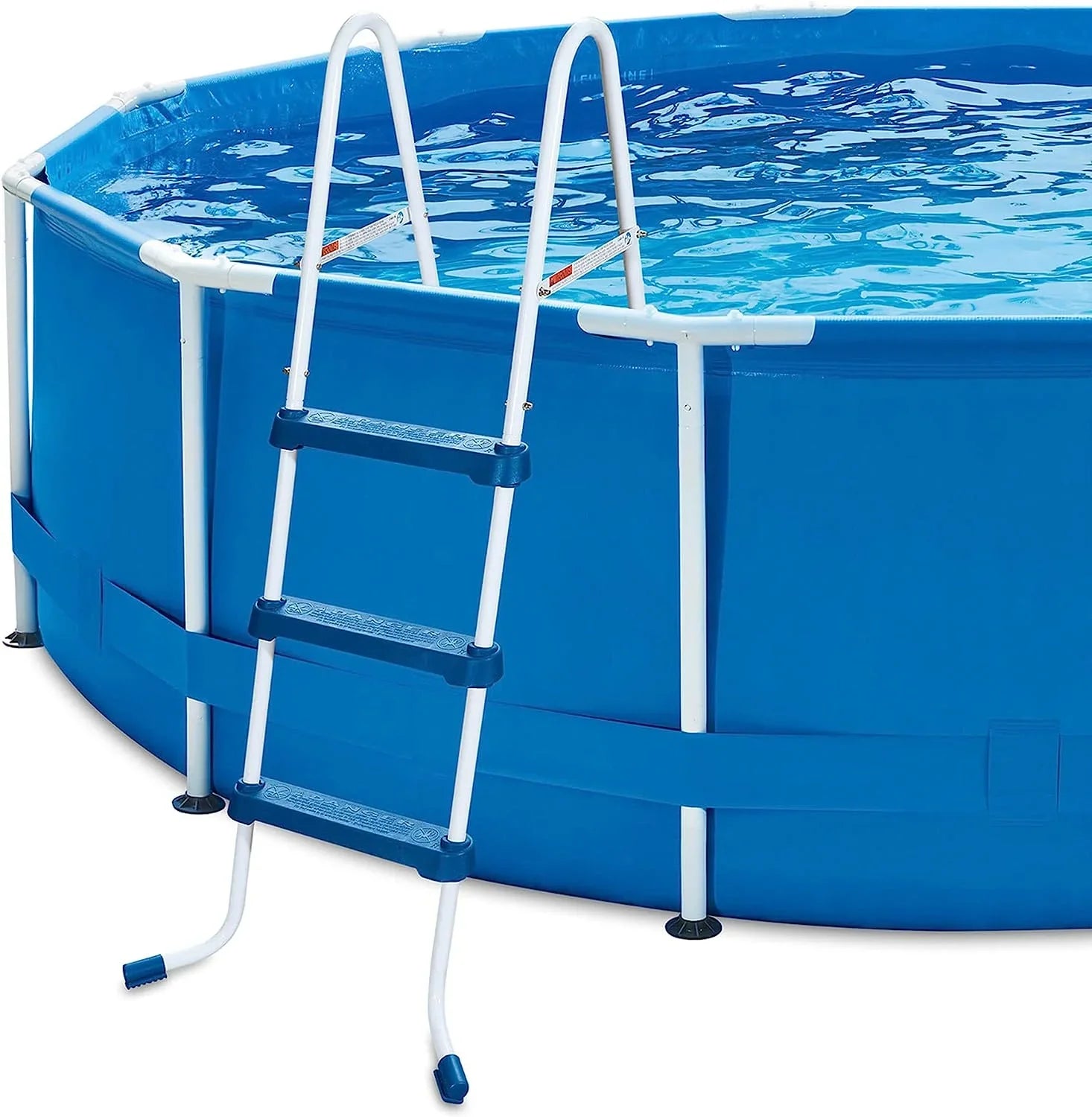 3 Duty Heavy Swimming Lightweight Ground exterior Stair Ladder For Steel Pools, 42 Surestep Pool Multicolor Above Inch