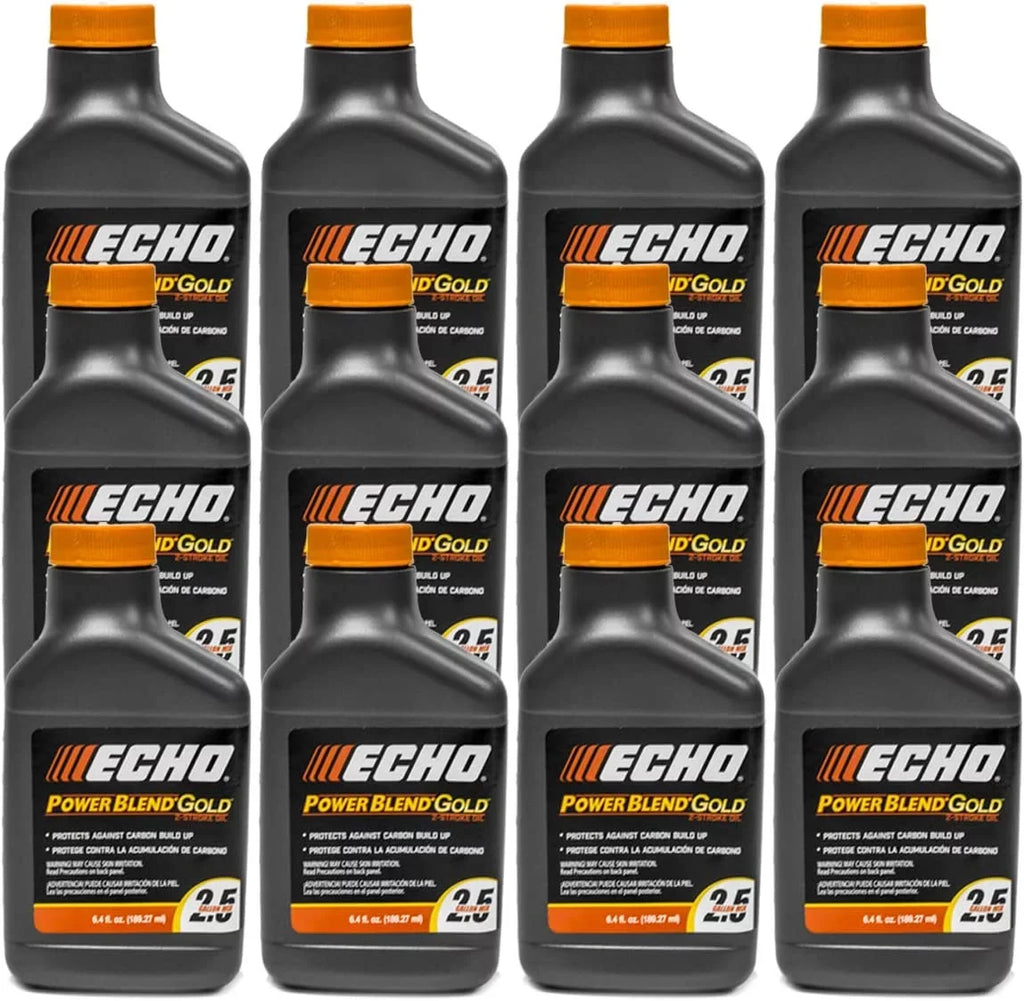 oz Engine 12 Pack 2-Stroke Mix Oil 2.5 Echo 6.4 50:1 for Gold of Gallons PowerBlend 6450025S-12PK Bottle