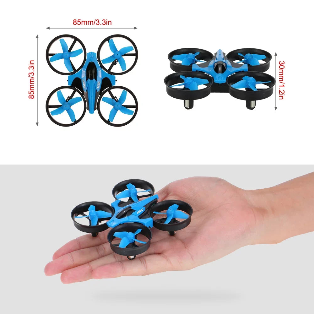 6- 4CH H36 Quadcopter Gyro 3D-Flip -Crush RC Return One-Key RTF UFO Drone JJR/C Headless 2.4G Mode