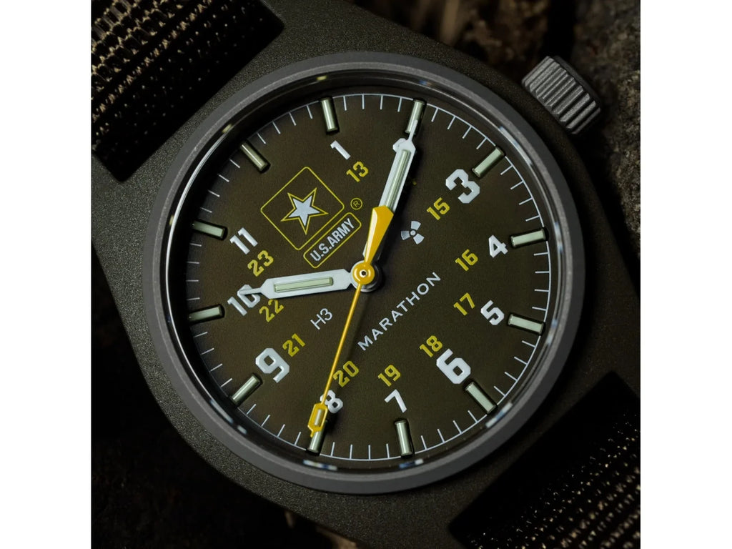 Field Marathon Green, US 6645-01-694-18 NSN Watch, Official Sage Army Mechanical