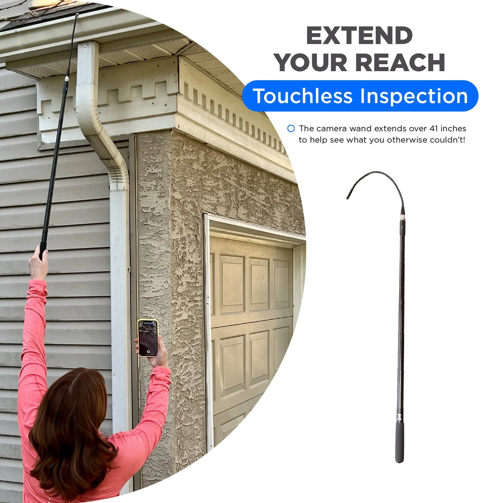 Light Anywhere, Your - 41 - Anything, to Extendable, Camera Inch Wand Degree Camera - Flexible Anytime Images with Rechargeable - WANDIT Capture 360 Phone Inspection Inspection Inspect Wireless