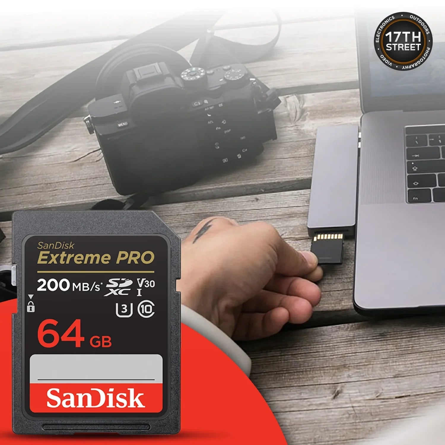 E Hard 1, Memory Professional Gen with Cloth Card Cleaning SDXC 24-70mm 1TB DN Microfiber External Lens Sigma UHS-I Drive Art DG Extreme Waith Set) 64GB 3.2 PRO (Bundle F2.8 and for USB-C
