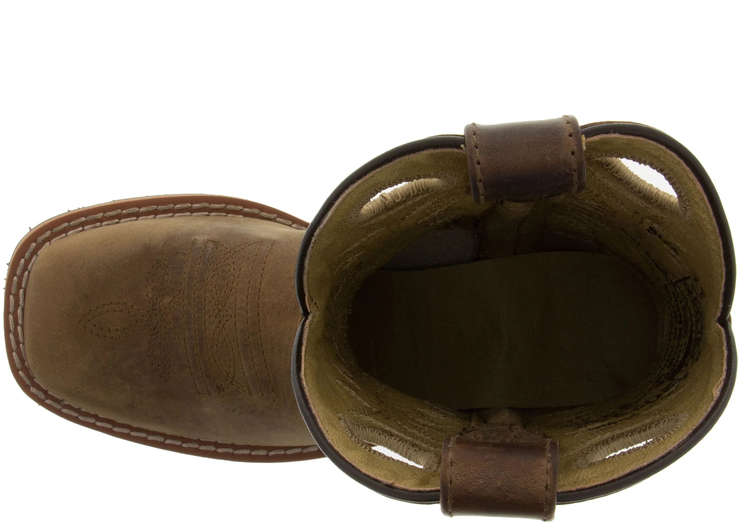 US Boot Mountain Toe Boys' 12 Square Brown Jesse Western Smoky D(M)