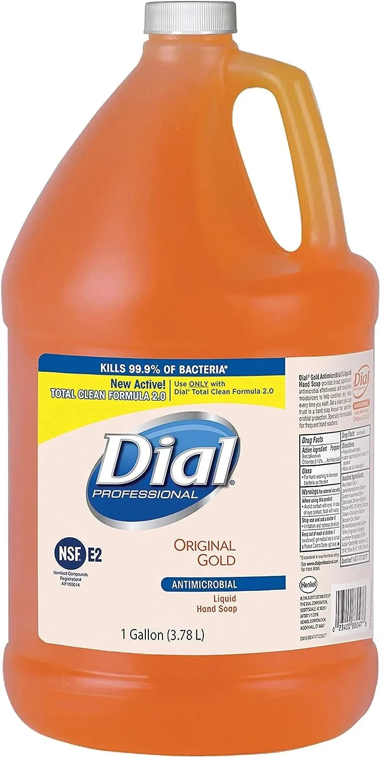 Professional Refill Pack of Gold Liquid 4 Dial Soap Original Hand