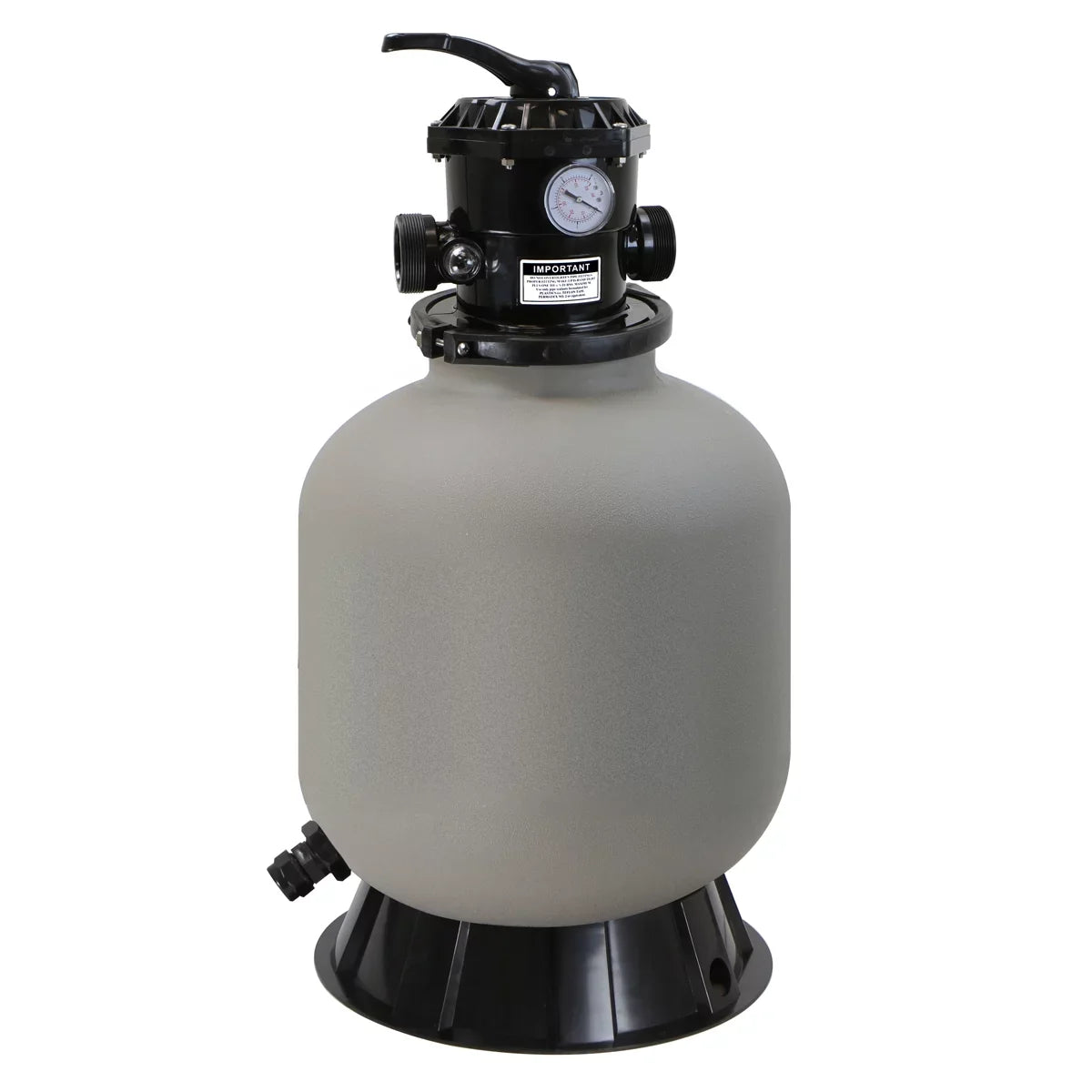 to XtremepowerUS Pool 21,000 Swimming Sand Multi-Port System Inground Gallons up 16" with Filter Stand Above 7-Way