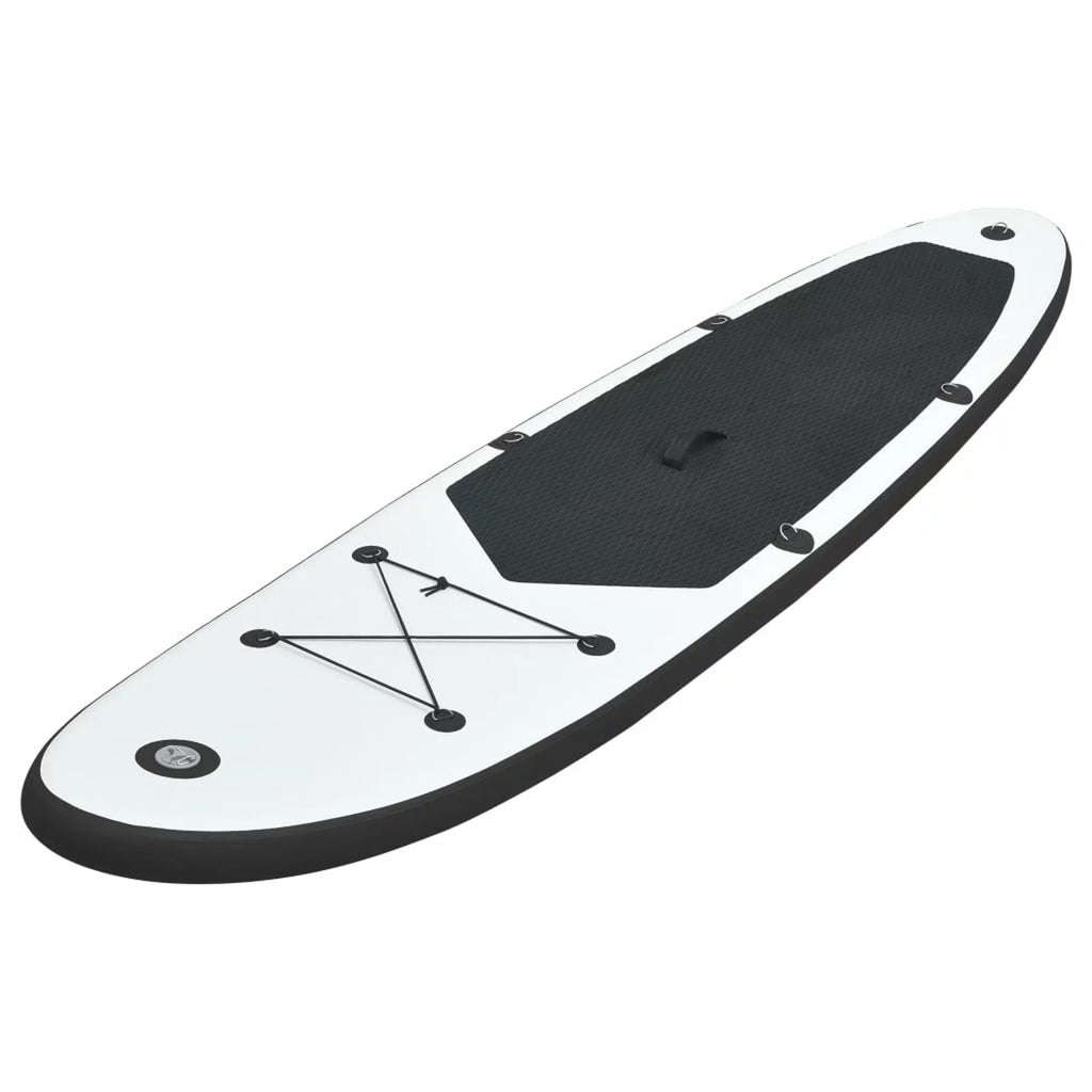 White OWSOO and Black Inflatable Set Board Paddle