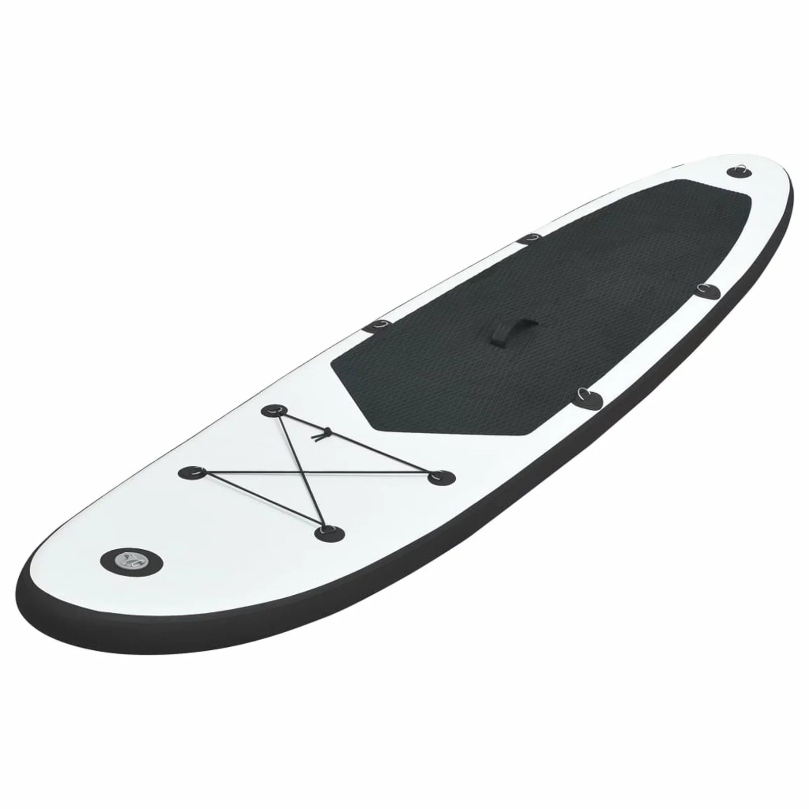 White OWSOO and Black Inflatable Set Board Paddle