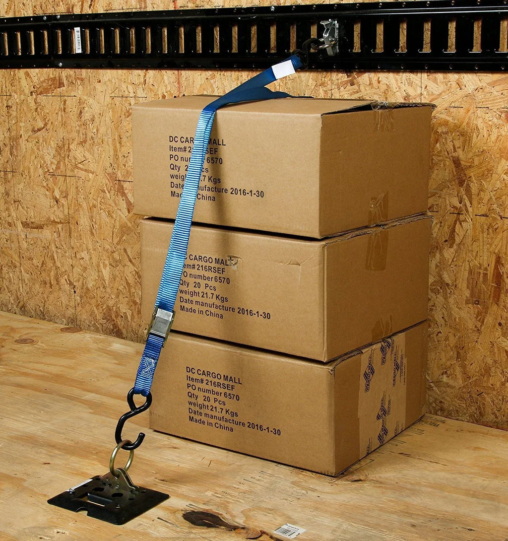 Truck, Anchors E-Track DC Fitting Cargo Loads Cargo O-Rings, w/ Down to Tie-Down Trailer, Track Tie Steel Van, Heavy System Spring Mall Attachments, Duty in Ring TieDown ETrack E Pickup 10-Pack O