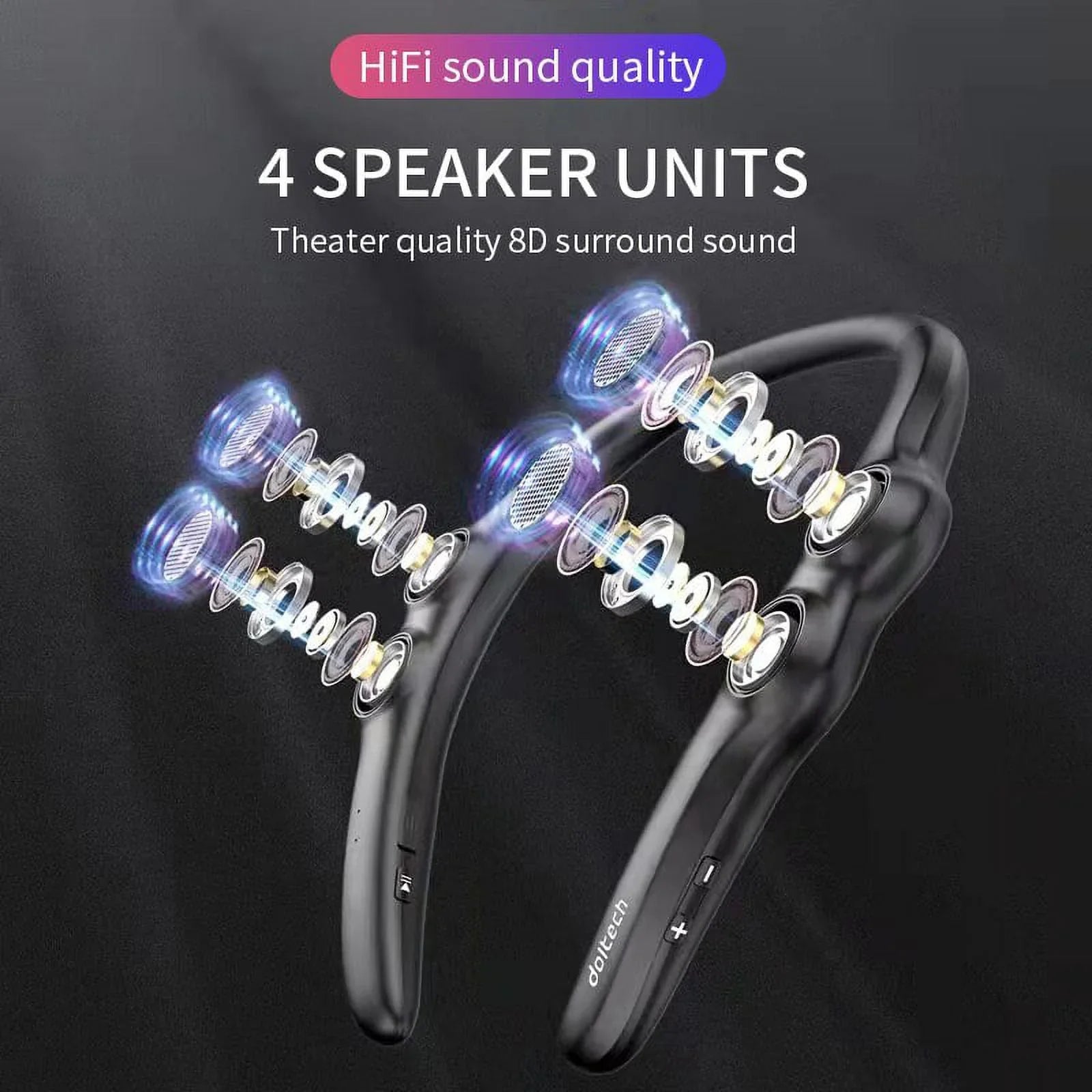4 9d 85g Light Weight Sports Neck Stereo Wireless Player Wearable Speakers Hang Bluetooth - For Compatible Portable Speaker Speakers Bass