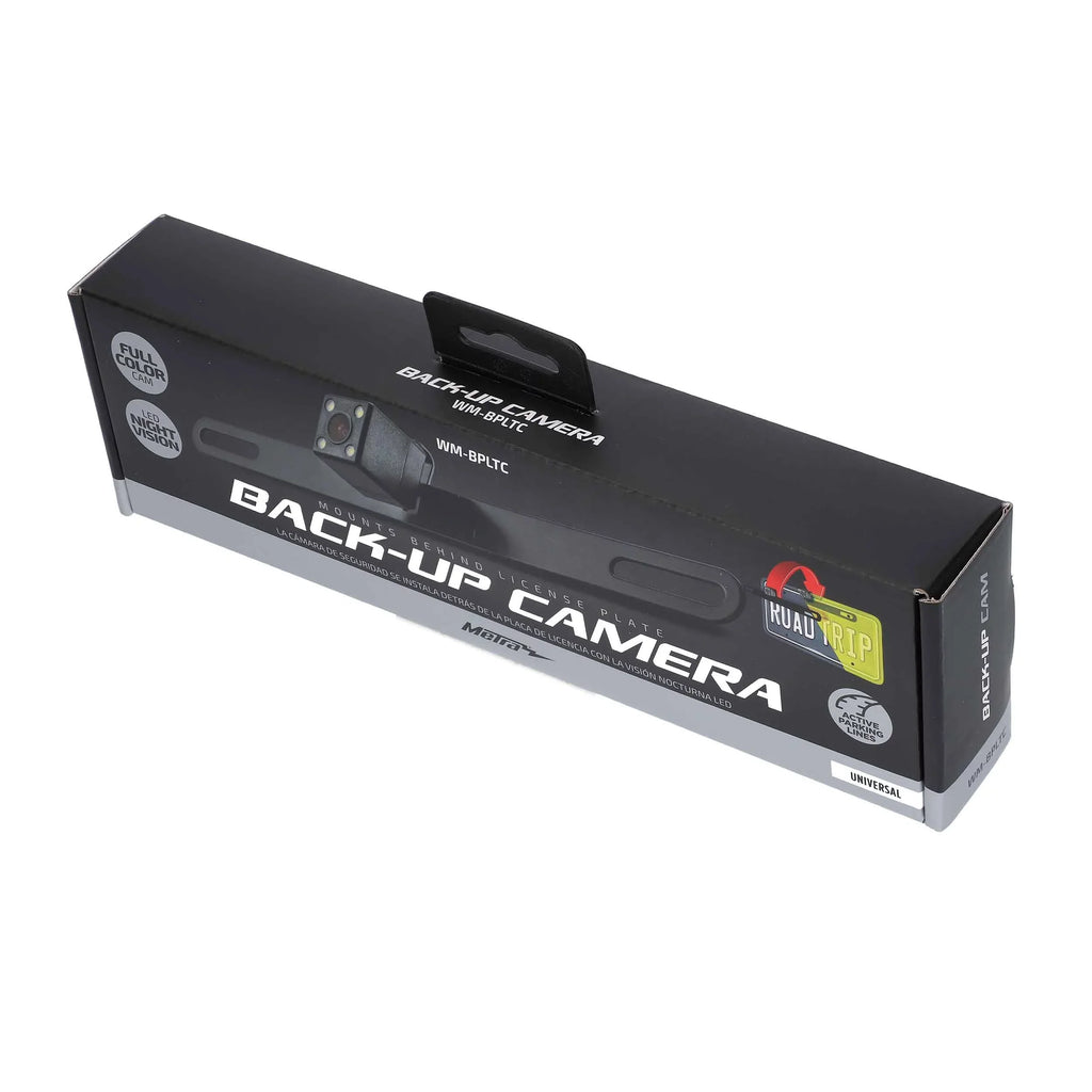 License Behind Metra WM-Bpltc Backup Plate Camera