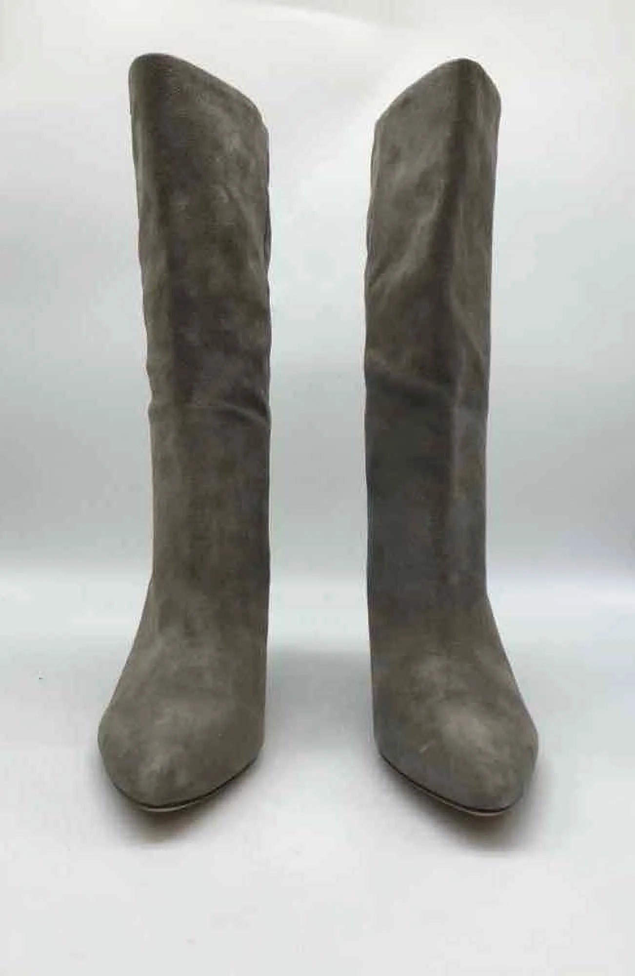 dimension Beard 6 Tall Boots Grey Veronica Pre-Owned