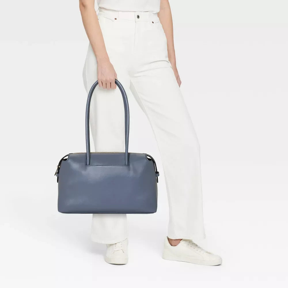 Shoulder New Bowler Handbag A - West East Day Gray