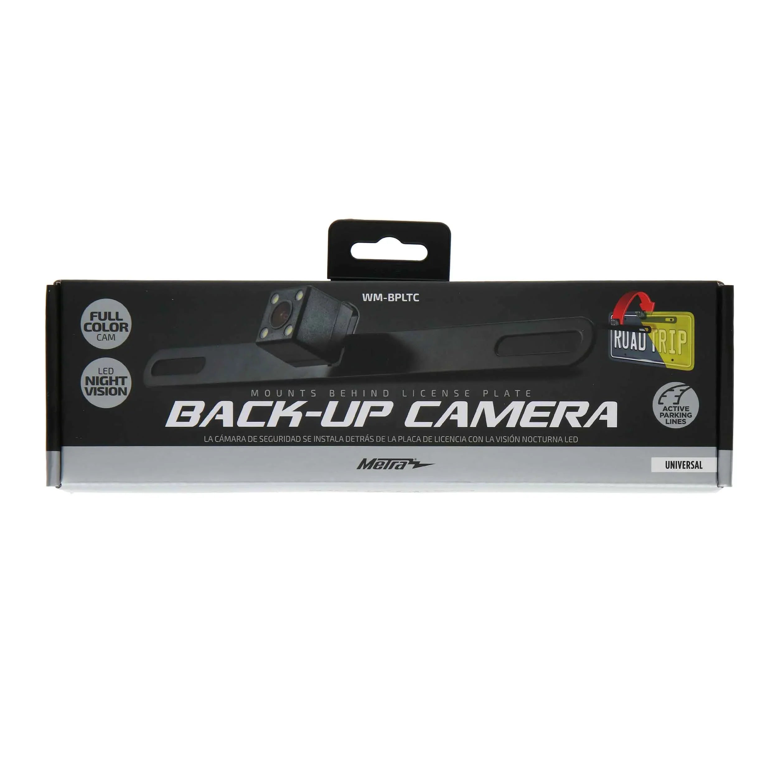 License Behind Metra WM-Bpltc Backup Plate Camera
