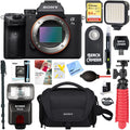 Mirrorless Flash & a7III Lens Bundle a7III Frame Full Accessory Camera Memory Interchangeable Body 24.2MP 64GB +