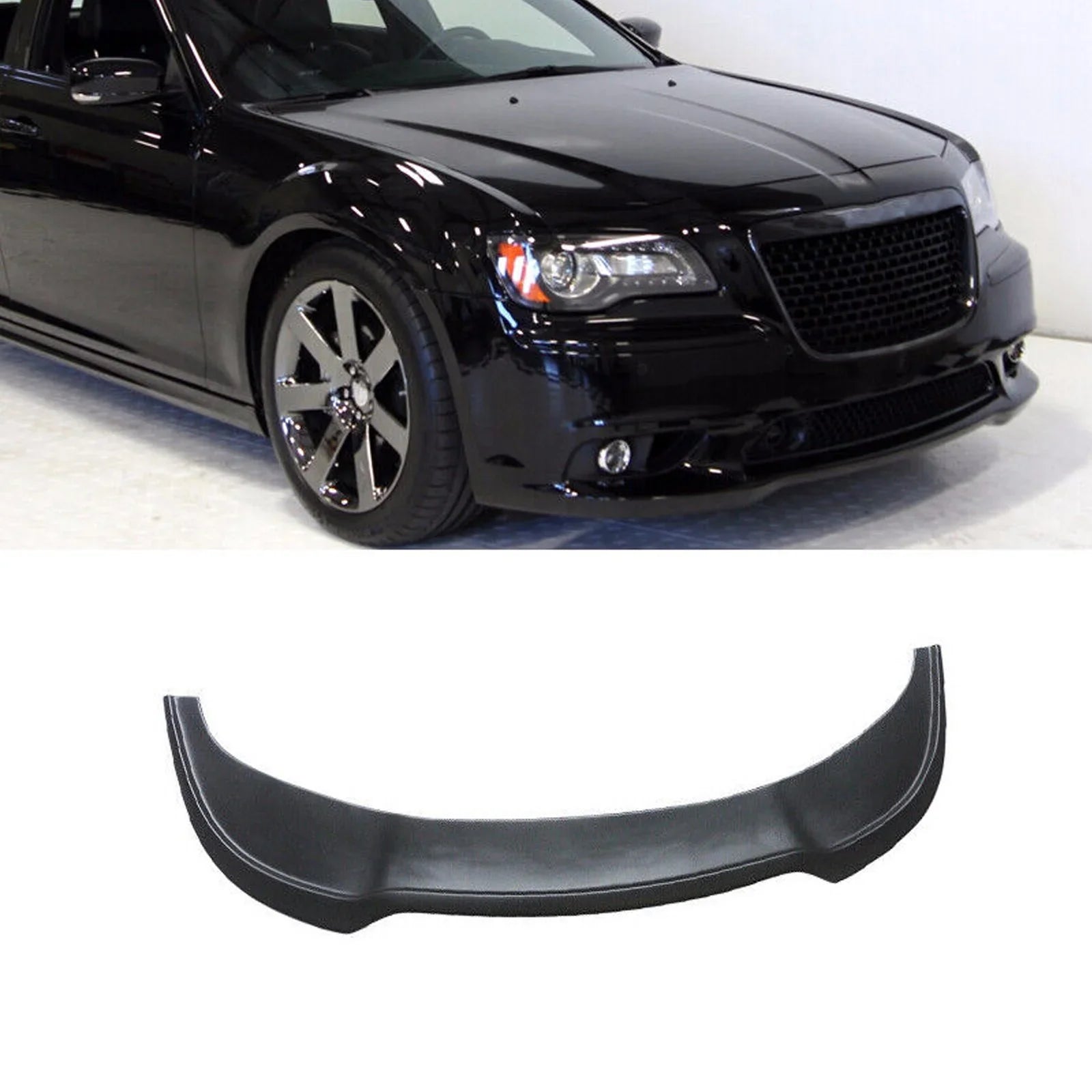 Bumper Sedan Matte Front Chrysler NINTE Lower 300 2015-2022 Black Lip for SRT