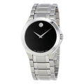 Steel Stainless Movado Collection Watch Dial Black 0606781 Men's