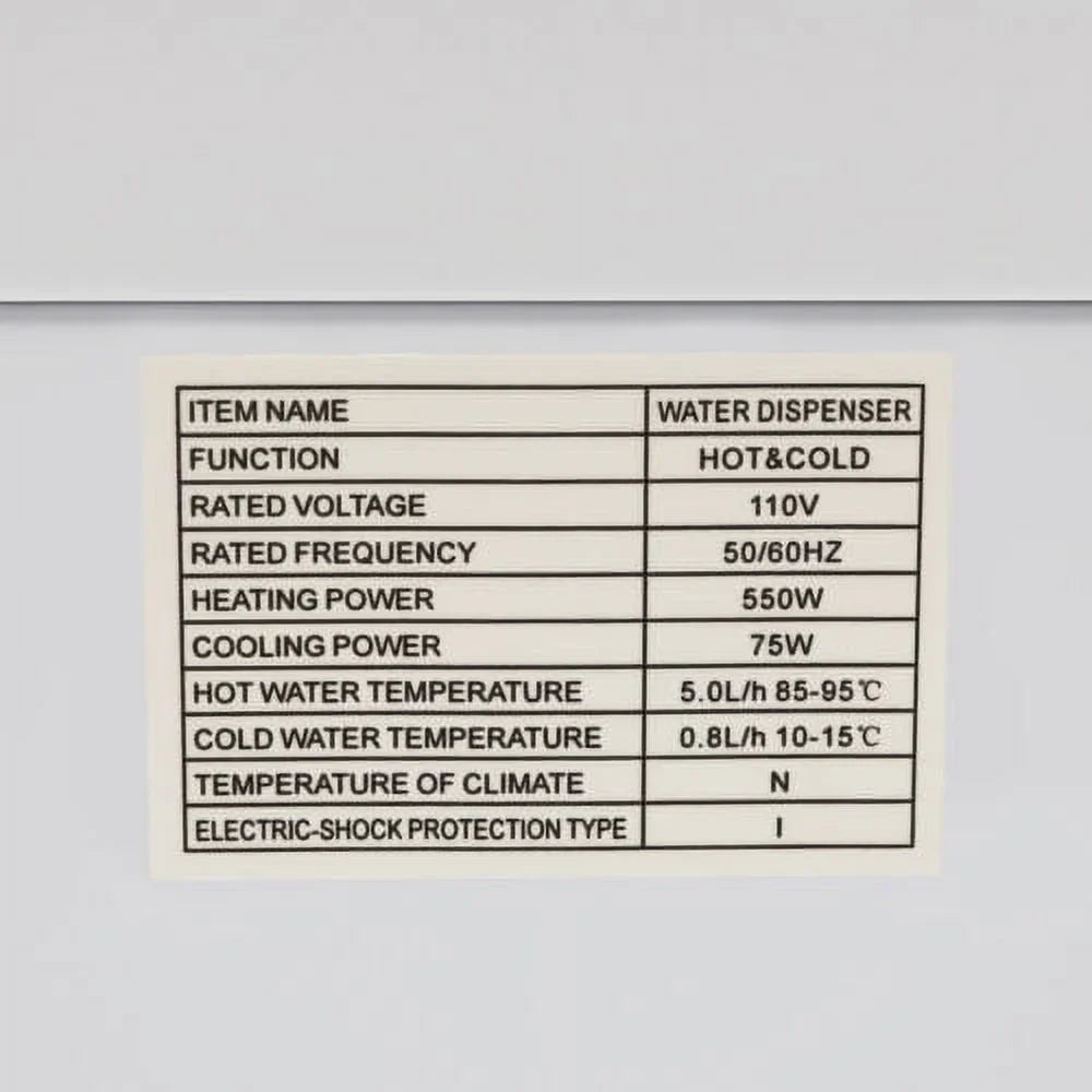 & Hot Dispenser 5 liquid Gal Child Temperature Safety Cold and liquid Lock