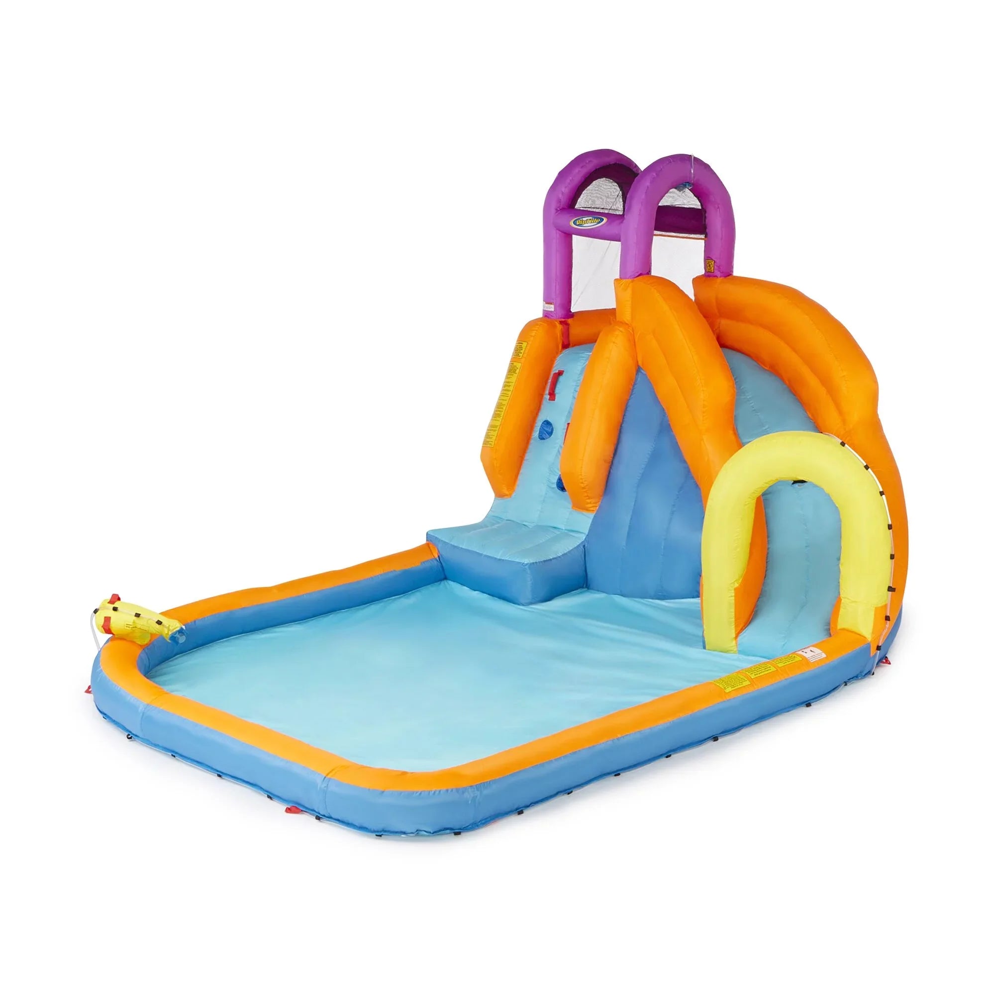 Twist Tornado liquid exterior with Mega Slide Inflatable Time Kids Park Magic